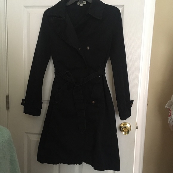 Navy double breasted trench coat - Picture 8 of 8